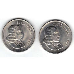 SOUTH AFRICA 1996 95 x OLD 50c PIECECS ENGLISH AND AFRIKAANS